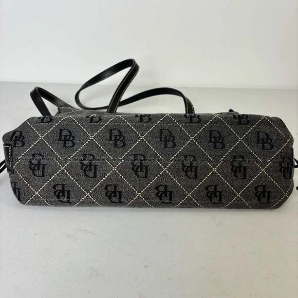 Dooney & Bourke Canvas and Leather Monogram Bag - Picture 3 of 8